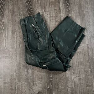 BLANKNYC Womens Baxter Vegan Leather Cargo Pant